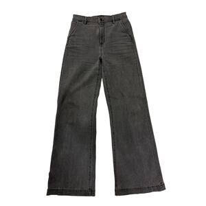 Ann Taylor Gray Wide Leg Trouser Pant Size 2